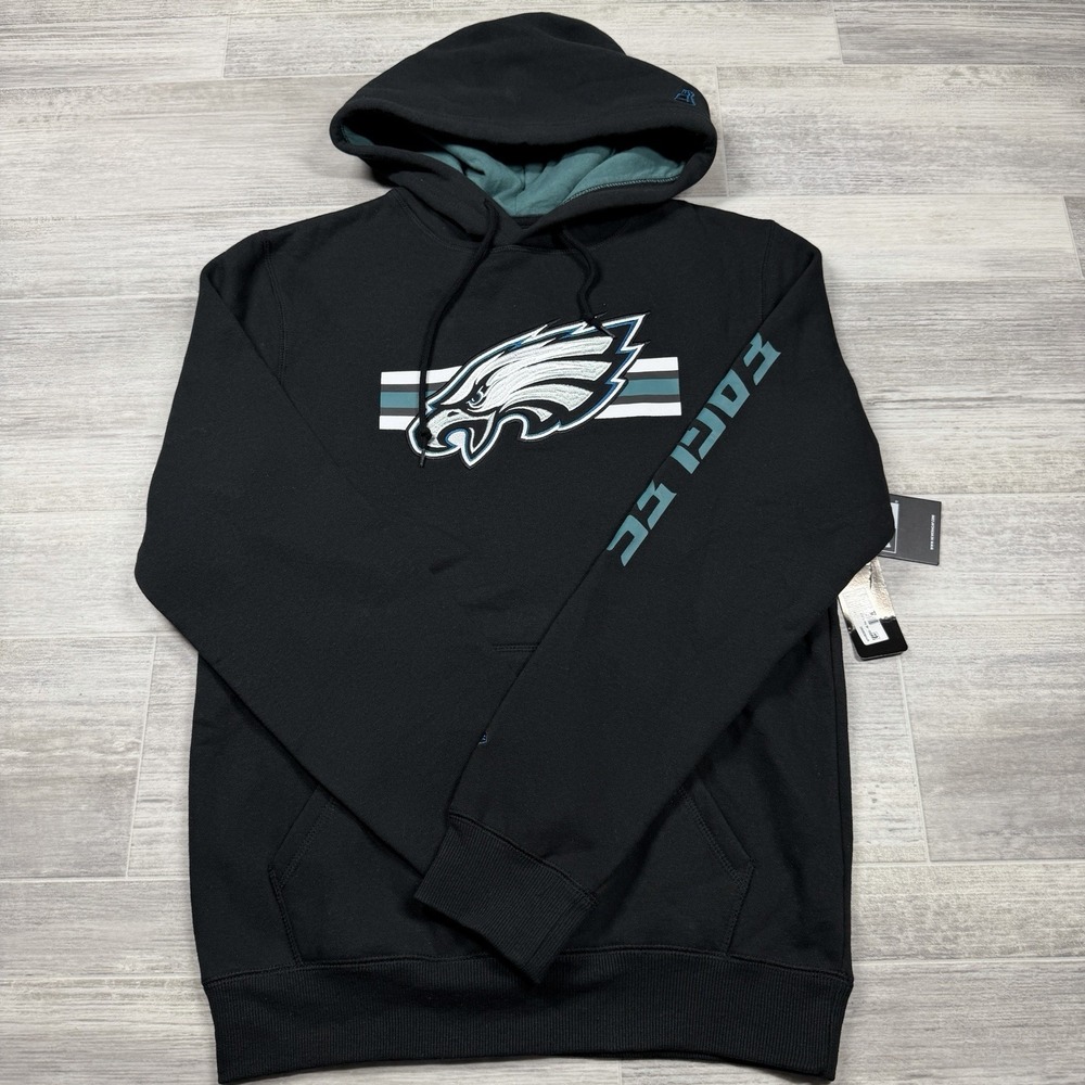 New Era Philadelphia Eagles NFL Pullover Black‎ Hoodie Men's Small NWT $100